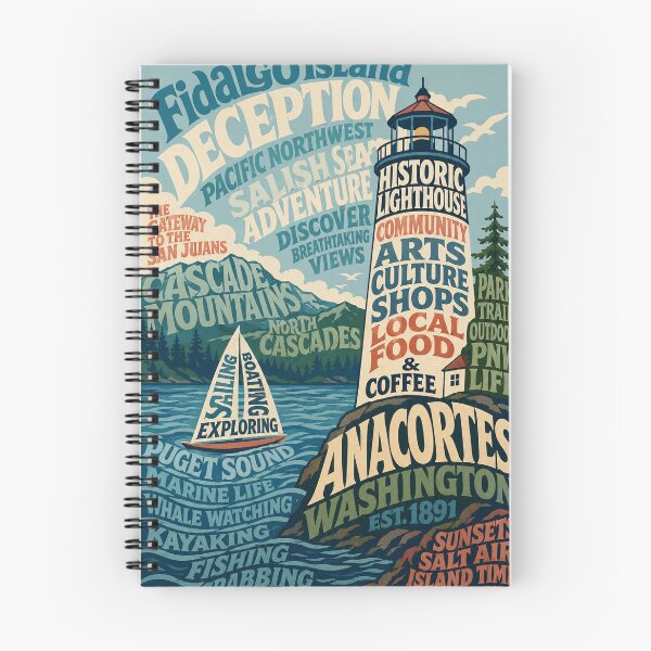 Item preview, Anacortes Washington Fidalgo Island and Salish Sea Lighthouse designed and sold by Aryabek.