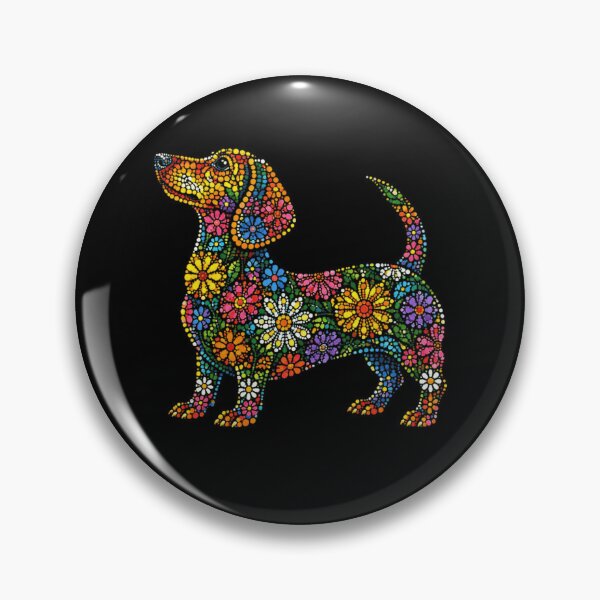 Item preview, Floral Dachshund Wiener Dog Pet Lover designed and sold by SkeletonsDanger.