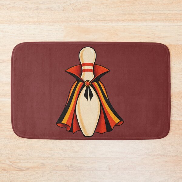 Item preview, Retro 1970s Vampire Bowling Pin Art – Groovy Vintage Halloween Print designed and sold by MagicMakerPh.