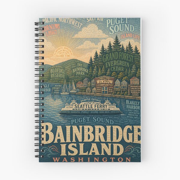 Item preview, Bainbridge Island Washington Puget Sound and Seattle Ferry designed and sold by Aryabek.