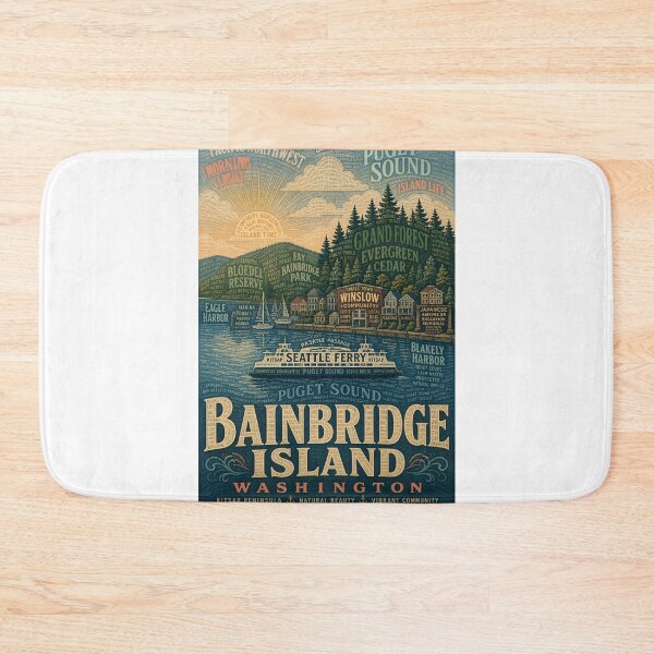 Item preview, Bainbridge Island Washington Puget Sound and Seattle Ferry designed and sold by Aryabek.