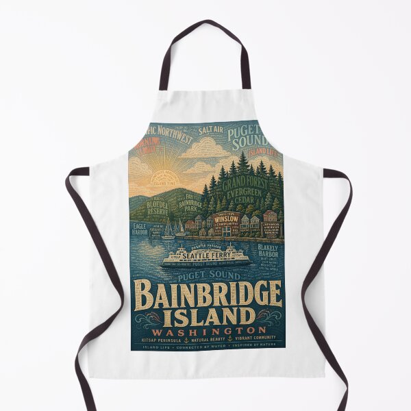 Item preview, Bainbridge Island Washington Puget Sound and Seattle Ferry designed and sold by Aryabek.