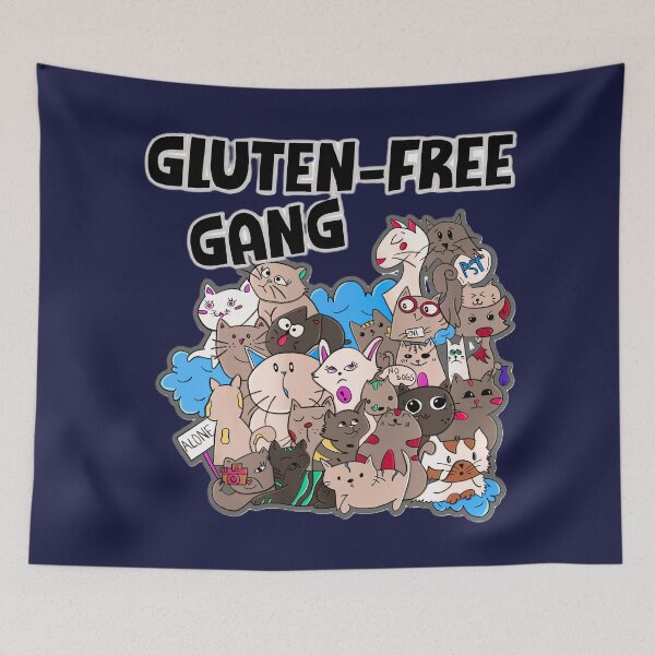 Item preview, Cute Gluten-free gang kitties designed and sold by Lovemountain.