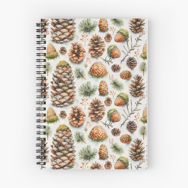 Item preview, Watercolor Pinecones and Moss Botanical Pattern designed and sold by NTGUILTY.