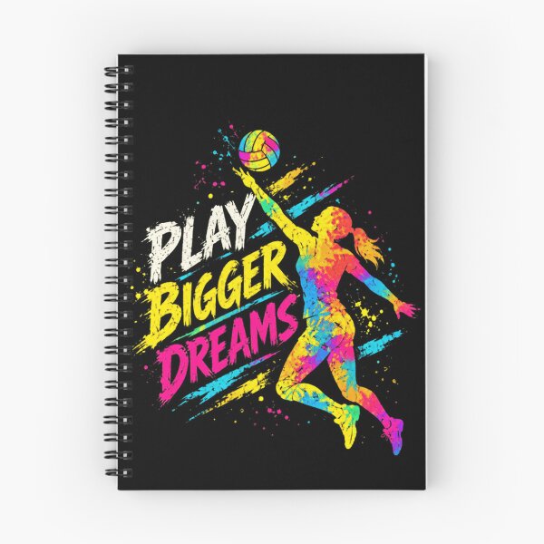 Item preview, Play Bigger Dreams Volleyball Player Athlete Sports Motivation designed and sold by RetroMini2026.