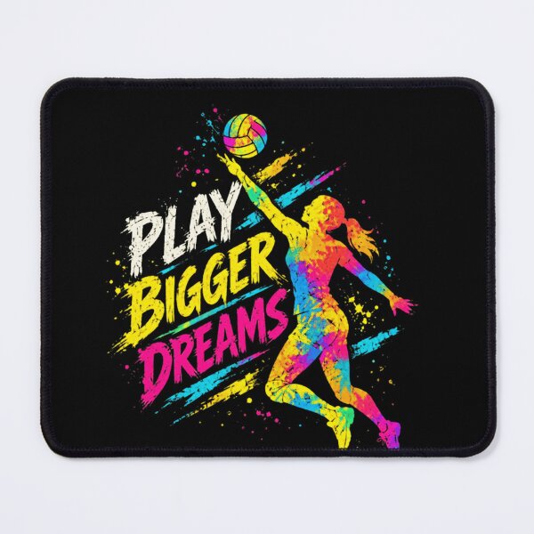 Item preview, Play Bigger Dreams Volleyball Player Athlete Sports Motivation designed and sold by RetroMini2026.
