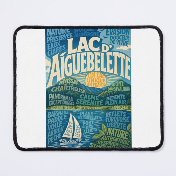 Item preview, Lac d’Aiguebelette Savoie French Alps and Chartreuse Mountains designed and sold by Aryabek.