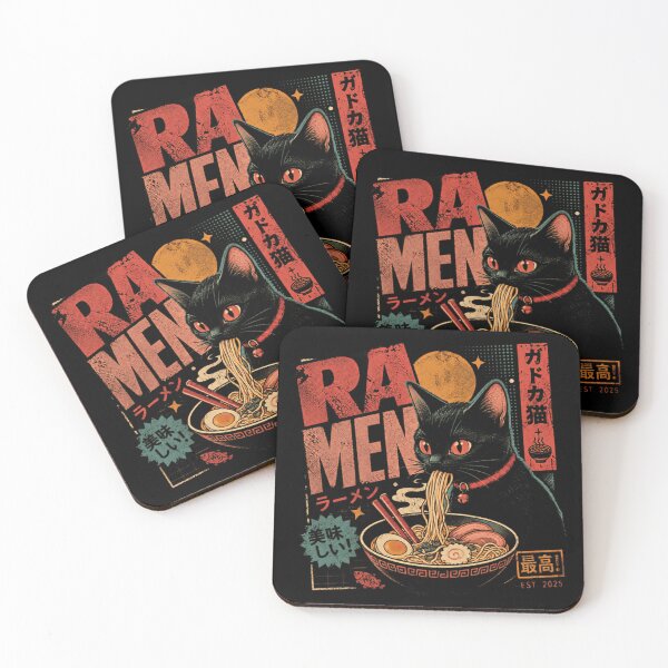 Item preview, Ramen Cat Japanese Noodle Foodie Lover designed and sold by SkeletonsDanger.