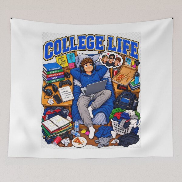 Item preview, University Life Vintage College Shirt Retro Campus Student Tee designed and sold by FunMugsAndMore .