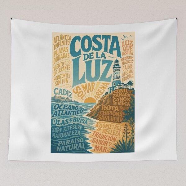 Item preview, Costa de la Luz Cádiz Atlantic Coast and Cape Trafalgar designed and sold by Aryabek.