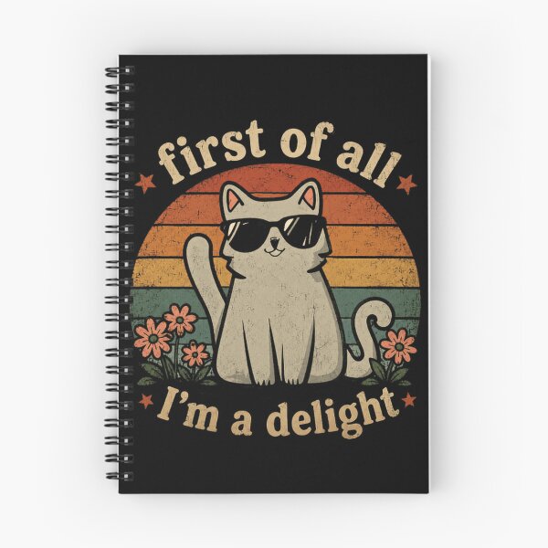 Item preview, First Of All I'm A Delight Cat Lover Funny Feline designed and sold by JonesFlora2025.