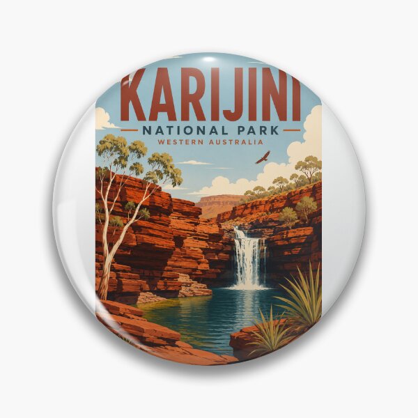 Item preview, Karijini National Park Western Australia Red Gorge Waterfall designed and sold by Aryabek.