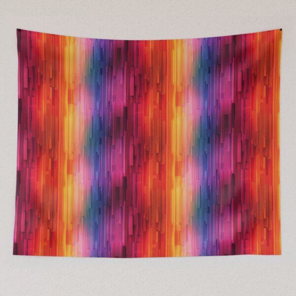 Item preview, Vibrant 3D Vertical Gradient Stripes Pattern designed and sold by NTGUILTY.