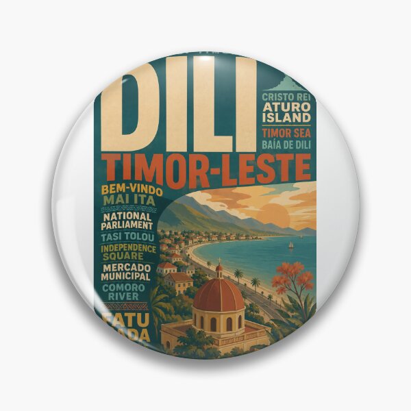 Item preview, Dili Timor Leste Coast with Cristo Rei and Atauro Island designed and sold by Aryabek.