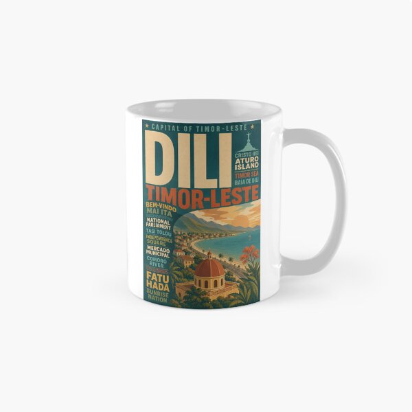 Item preview, Dili Timor Leste Coast with Cristo Rei and Atauro Island designed and sold by Aryabek.