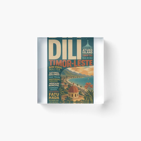 Item preview, Dili Timor Leste Coast with Cristo Rei and Atauro Island designed and sold by Aryabek.