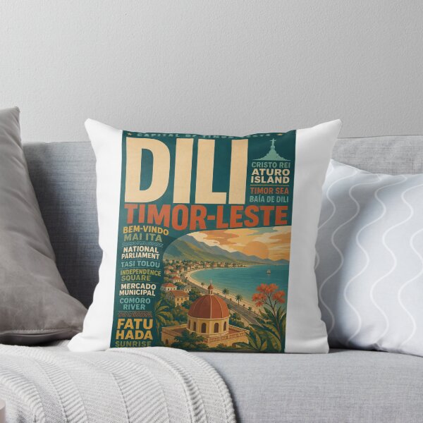 Item preview, Dili Timor Leste Coast with Cristo Rei and Atauro Island designed and sold by Aryabek.