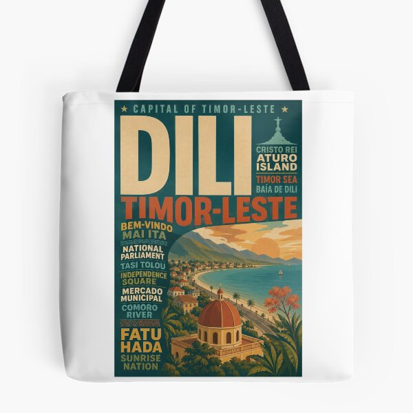 Item preview, Dili Timor Leste Coast with Cristo Rei and Atauro Island designed and sold by Aryabek.