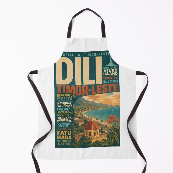 Item preview, Dili Timor Leste Coast with Cristo Rei and Atauro Island designed and sold by Aryabek.