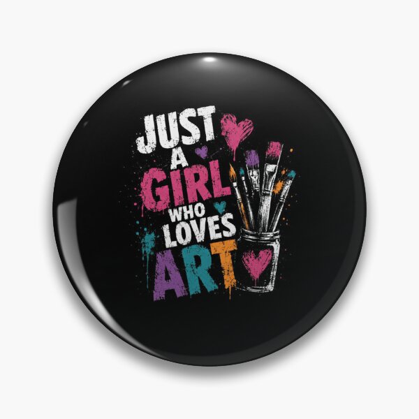 Item preview, Just A Girl Who Loves Art Woman Artist Creative Painter designed and sold by HumansStuck12.