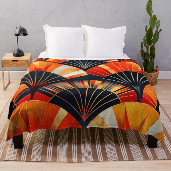 Item preview, Japanese Fans Vibrant Red, Black, And Yellow Pattern designed and sold by DEC02.