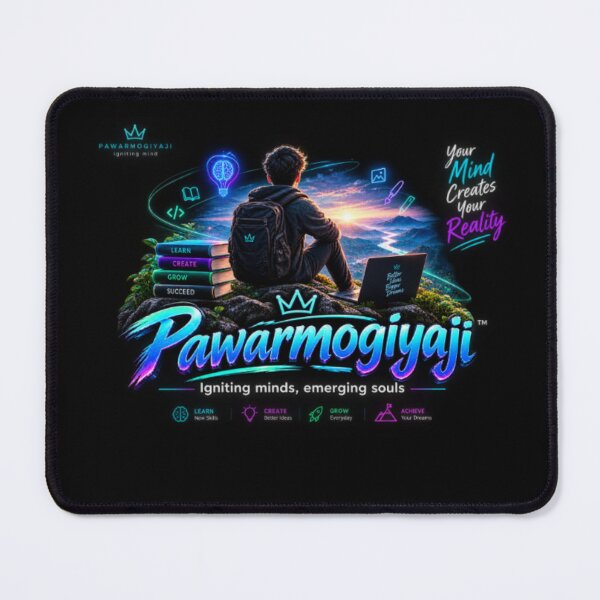 Item preview, ​Pawarmogiyaji Neon Tech Vibe Art with Inspiring Branding Tagline designed and sold by Pawar1999.