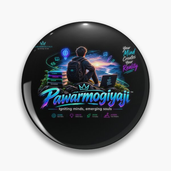 Item preview, ​Pawarmogiyaji Neon Tech Vibe Art with Inspiring Branding Tagline designed and sold by Pawar1999.
