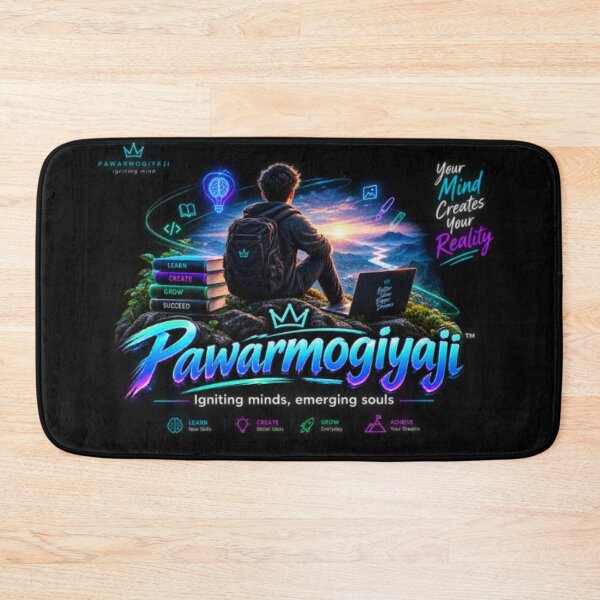 Item preview, ​Pawarmogiyaji Neon Tech Vibe Art with Inspiring Branding Tagline designed and sold by Pawar1999.