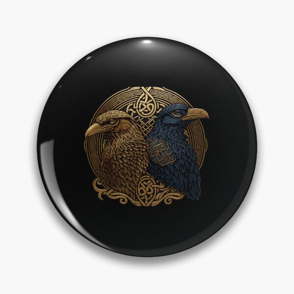 Item preview, Mythical Ravens Knotwork Circular Emblem designed and sold by aranastkbussonx.