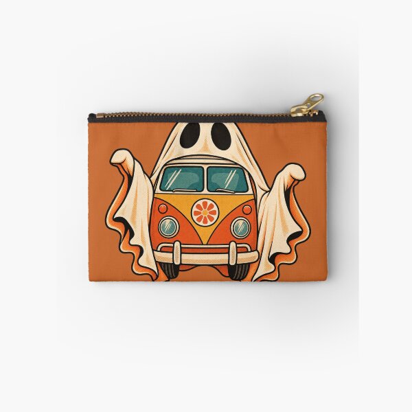 Item preview, Retro 1970s Groovy Ghost Camper Van Art – Vintage Halloween Print designed and sold by MagicMakerPh.