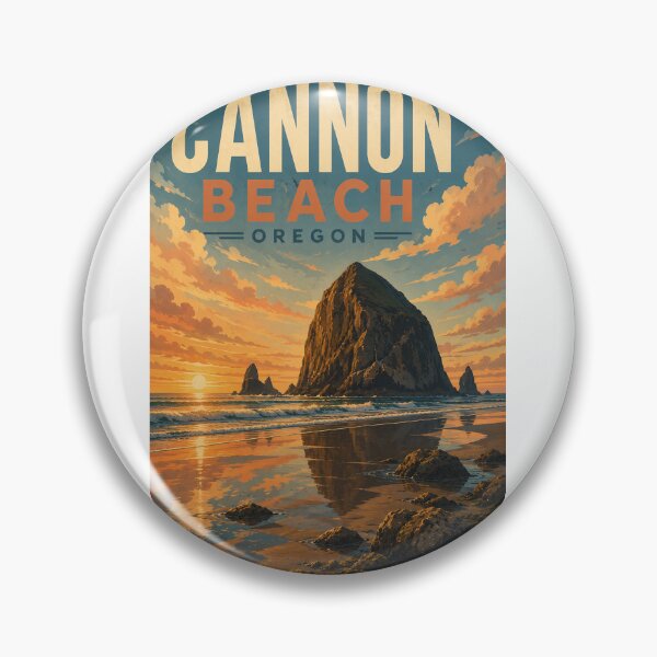 Item preview, Cannon Beach Oregon Sunset at Haystack Rock designed and sold by Aryabek.