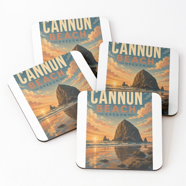 Item preview, Cannon Beach Oregon Sunset at Haystack Rock designed and sold by Aryabek.