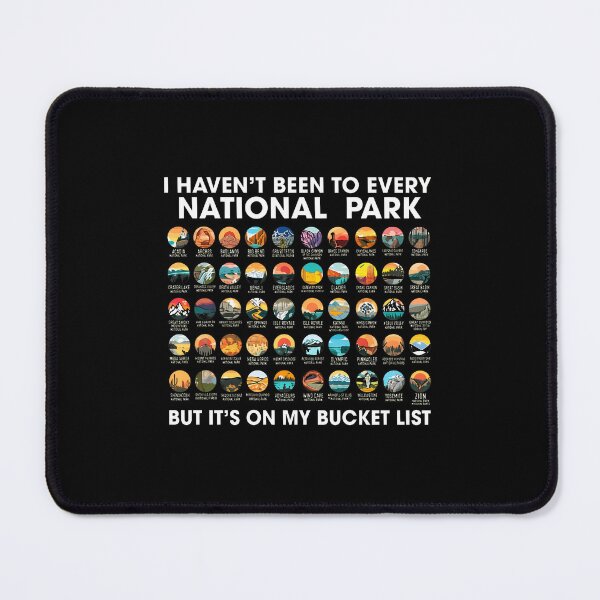 Item preview, National Park Bucket List Graphic designed and sold by rodkinsnscherre.