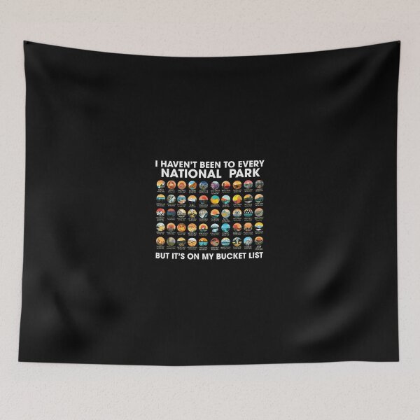 Item preview, National Park Bucket List Graphic designed and sold by rodkinsnscherre.