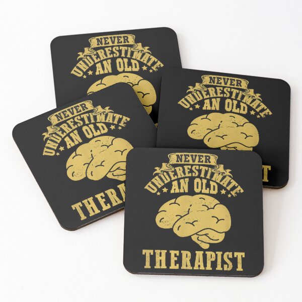 Item preview, Never Underestimate Old Therapist Brain Vintage designed and sold by rhymjqvinci.