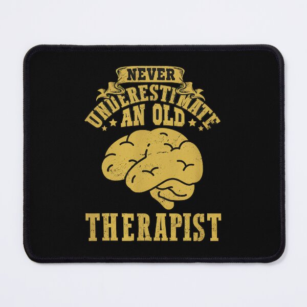 Item preview, Never Underestimate Old Therapist Brain Vintage designed and sold by rhymjqvinci.