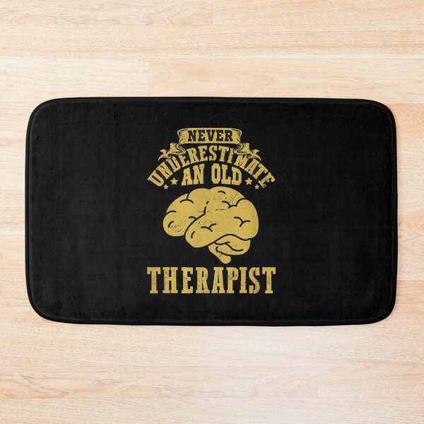 Item preview, Never Underestimate Old Therapist Brain Vintage designed and sold by rhymjqvinci.
