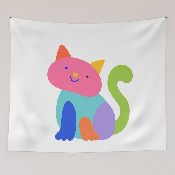Item preview, Colorful Cat designed and sold by Kaleidastar.