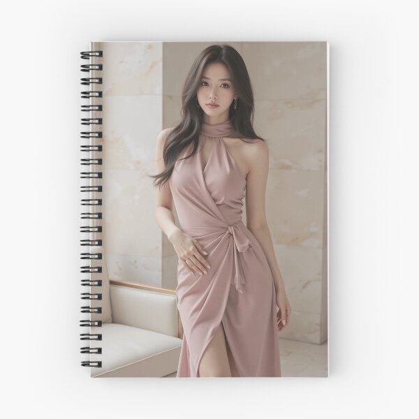 Item preview, Marble Rose – Elegant Woman in a Rose Draped Dress designed and sold by SEIMEI2025.