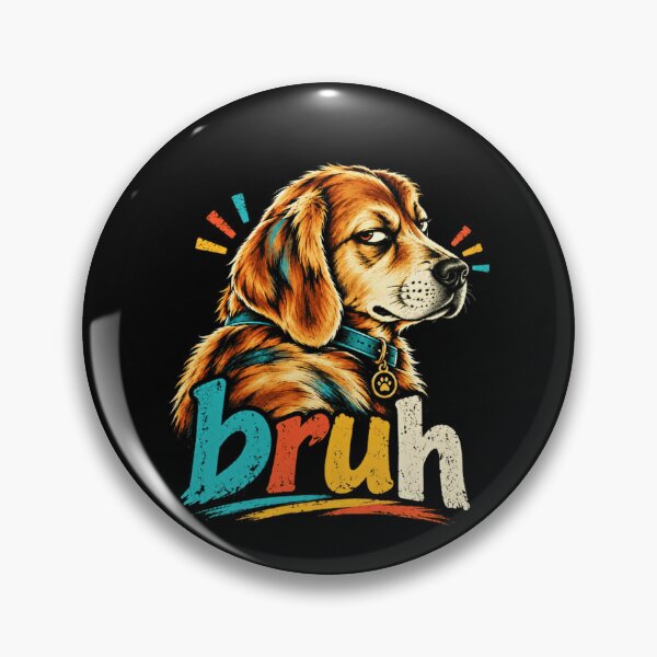 Item preview, Bruh Dog Funny Beagle Pet Parent Humor designed and sold by SkeletonsDanger.