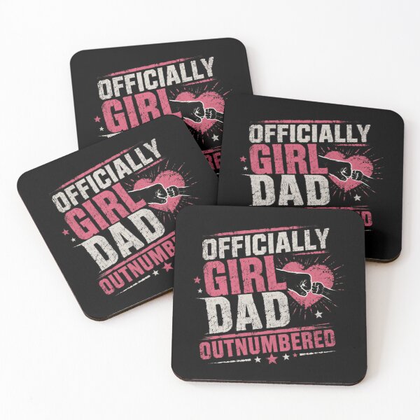 Item preview, Officially Girl Dad Outnumbered Father Of Daughters Proud Papa designed and sold by HumansStuck12.
