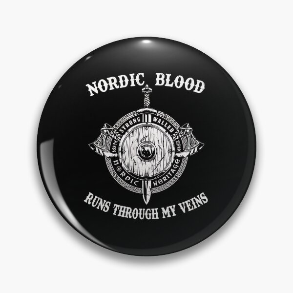 Item preview, Nordic Blood Runs Through My Veins Viking Shield Axes designed and sold by aranastkbussonx.