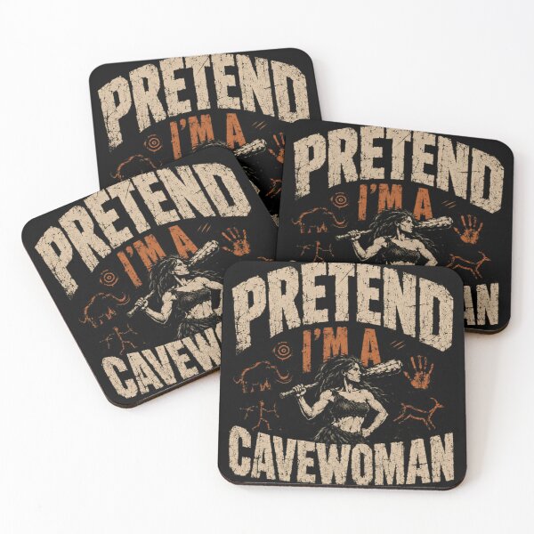 Item preview, Pretend I'm A Cavewoman Stone Age Humor History Buff designed and sold by JonesFlora2025.