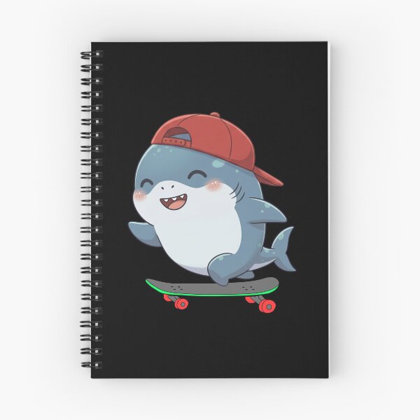 Item preview, Cute Shark Skateboarding Street Style designed and sold by Nature's Chibis.
