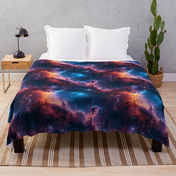 Item preview, Vibrant Cosmic Nebula and Glowing Stars Pattern designed and sold by NTGUILTY.
