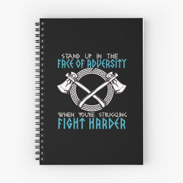 Item preview, Norse Axes Face Adversity Fight Harder Inspirational designed and sold by rodkinsnscherre.