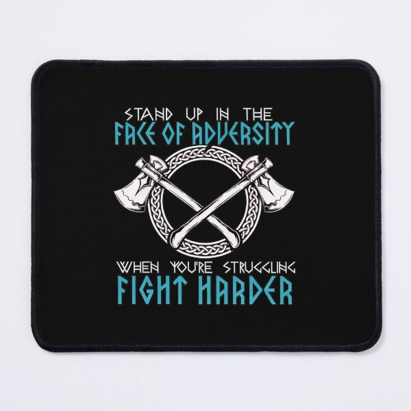 Item preview, Norse Axes Face Adversity Fight Harder Inspirational designed and sold by rodkinsnscherre.