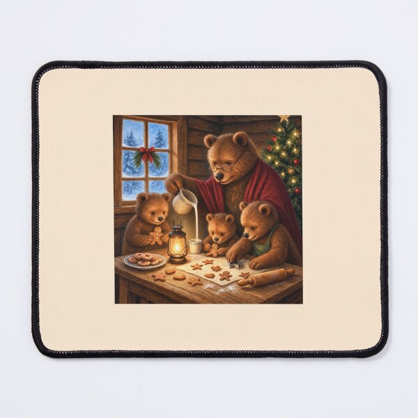 Item preview, The Cookie Bakers — Animals on Christmas Day (Bear Family) designed and sold by Novel Works Studio.