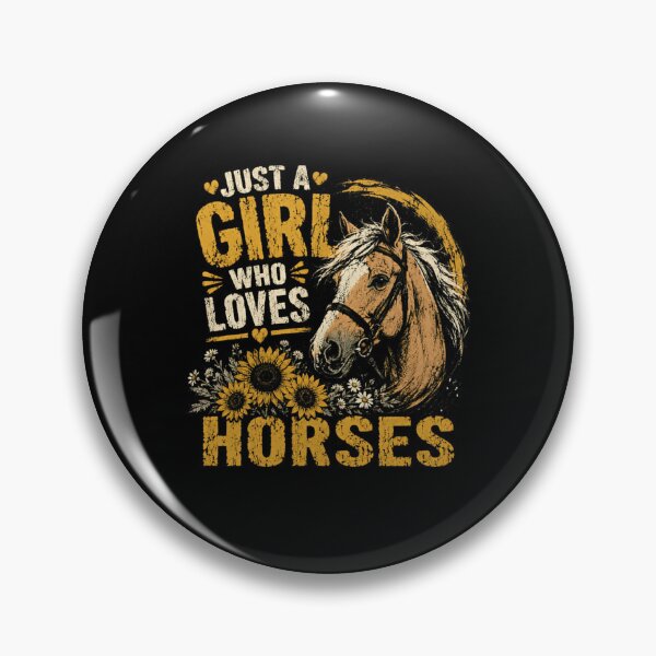 Item preview, Just A Girl Who Loves Horses Equestrian Horse Lover Horseback Riding designed and sold by HumansStuck12.