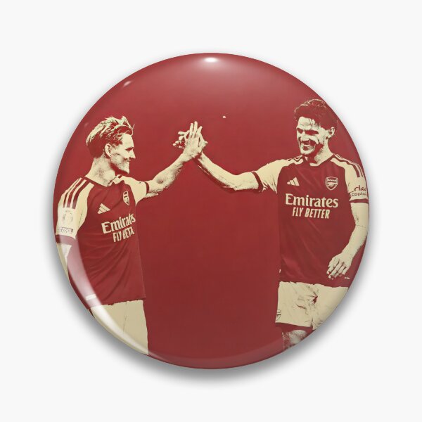 Item preview, Arsenal Ødegaard and Rice Vintage Poster London Derby Football Art designed and sold by PharaonicArtist.